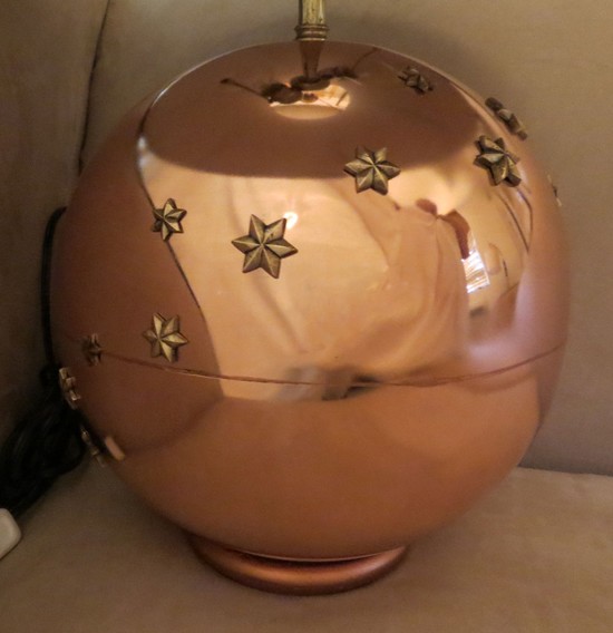 American Art Deco Copper Table Lamp